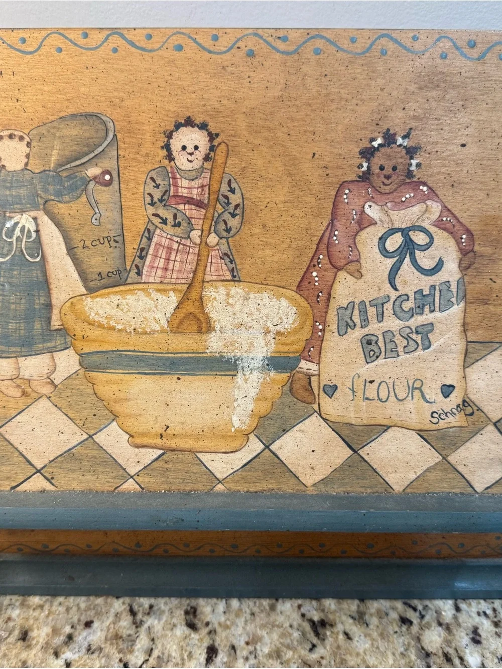 Kitchen Best Flour Decorative Wall Art - Cream and Tan
